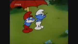 Hupikék törpikék - Az időjáras törpölő gép