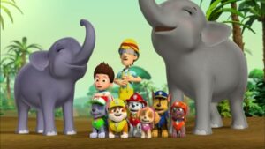 Mancs őrjárat - Az elefánt család megmentése